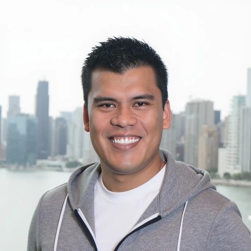 Jose Ayon Wu outdoors in professional attire